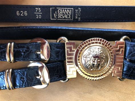 gianni versace belt|vintage versace medusa belt.